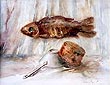 " Nature morte au poisson "